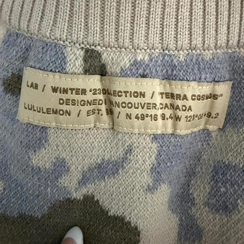 NWT LULULEMON LAB *Rare Merino Wool Knit High Rise Slouch Pant in Multi Size M - Picture 8 of 9